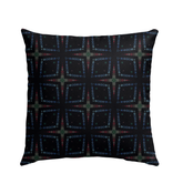 Close-up of Hydrangea Haven pillow showcasing its vibrant colors and durable outdoor material.